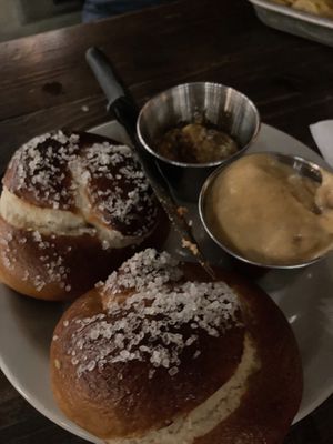 Pretzel knots at The Bye and Bye in Portland