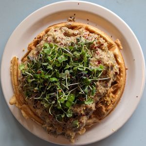 Alberta Waffle at The Bye and Bye in Portland