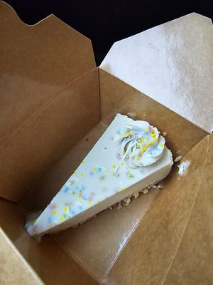 Birthday cheesecake at The Bye and Bye in Portland