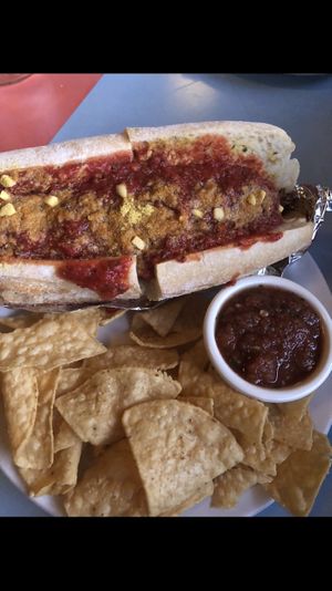 Meatball sub  at The Bye and Bye in Portland