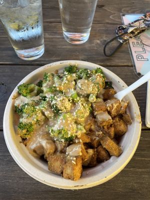 Tofu peanut bowl at The Bye and Bye in Portland