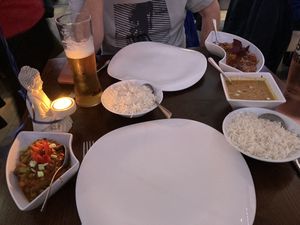 Can’t remember the names of dishes but all were delicious, highly recommend   at Da Gurkha Fine Dining in Liverpool