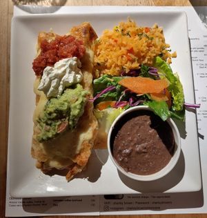 Vegetarian chimichangas at Charley Browns Mexicana in Bangkok