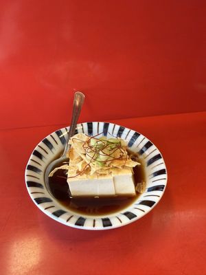 Cold tofu - so good!  at TàiLáng ZhōngHuá Lāmiàn in Tainan