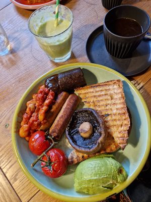 Vegan cooked breakfast. at Broadway Deli  in Broadway