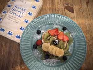 Vegan pancakes at Bonbon Cafe in Lanzarote