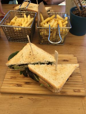 Avocado & lettuce sandwich at Bonbon Cafe in Lanzarote