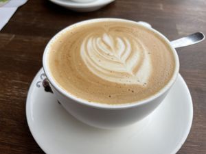 Coffee with oat milk  at Beanhive Coffee in Dublin