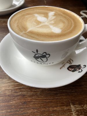 Cappuccino with oat milk  at Beanhive Coffee in Dublin