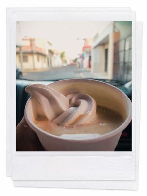 Affrogato (ice cream with coffee) at HolyVegan! in Aguascalientes