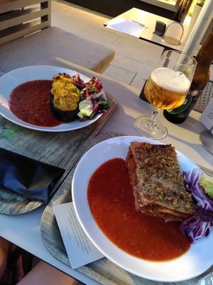 Gefüllte Melanzani & Gemüselasagne at Venuss - Herrengasse in Vienna