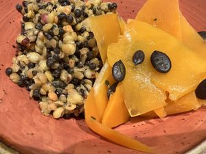 Pumpkin salad and lentil salad   at Venuss - Herrengasse in Vienna