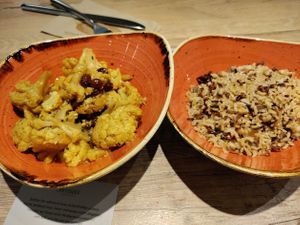 Cauli flower with raisins, rice. at Venuss - Herrengasse in Vienna