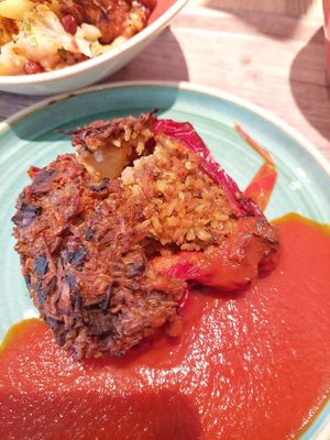 Stuffed bell pepper at Venuss - Herrengasse in Vienna