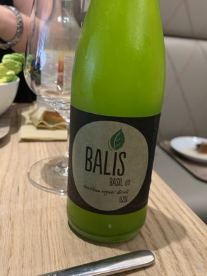 Bottled lemonade in Basil. I thought they said Basil Ginger, but it’s still good. Also about €5. at Venuss - Herrengasse in Vienna