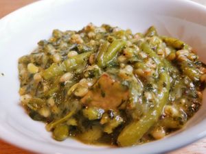 Fisolen mit Tempeh at Venuss - Herrengasse in Vienna