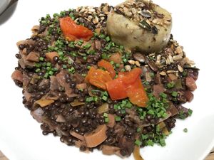 Lentil dish  at Venuss - Herrengasse in Vienna
