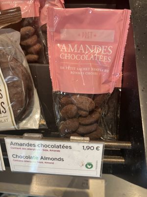 Chocolate almonds   at Pret A Manger - Sorbonne in Paris