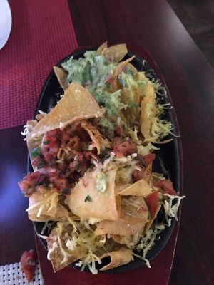 Nachos (after sampling) at Blue Margarita in Bucharest