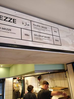 Prices Mezzes  at Faour in Aarhus