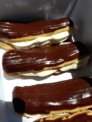 Vegan éclairs! at Guac 'n' Roll in Liverpool