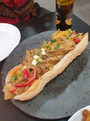 Cheesy chickn sub at Guac 'n' Roll in Liverpool