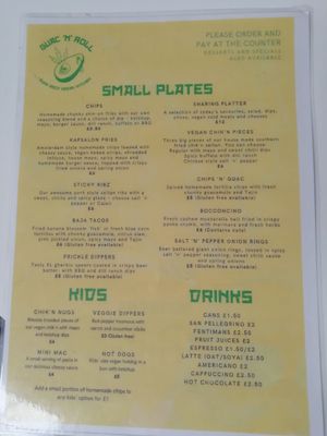 Menu 2 (May 2022( at Guac 'n' Roll in Liverpool