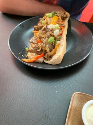 Philly Cheezsteak at Guac 'n' Roll in Liverpool