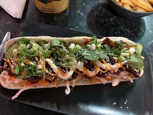 Banh Mi baguette at Guac 'n' Roll in Liverpool