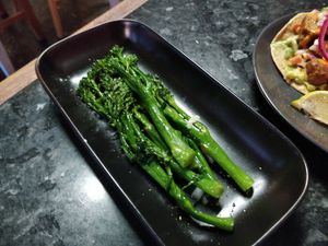 Tenderstem broccoli at Guac 'n' Roll in Liverpool