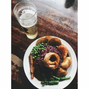 Roast dinner with vegan Yorkshire pud! at Guac 'n' Roll in Liverpool