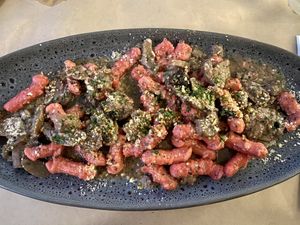 Beetroot gnocchi at Vitalia's in Cairns