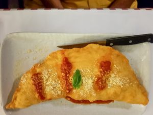 Calzone Fritto Sardegna at Vitalia's in Cairns