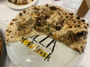 Umbria pizza  at Vitalia's in Cairns