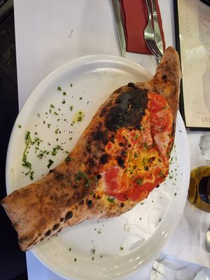 My enormous vegan calzone at Vitalia's in Cairns