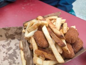 Chicken nuggets at Lord of the Fries in Queenstown
