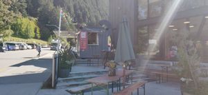 Small foodtruck up the hill, out of the city centre. at Lord of the Fries in Queenstown