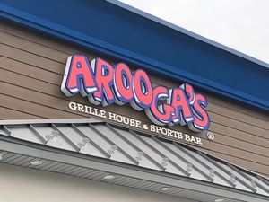 Logo at Arooga's in East Brunswick