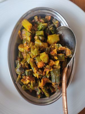 Bhindi okra at Aroma Cuisine of India in Castro Valley