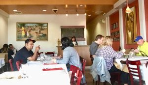 Pleasant dining room space. at Aroma Cuisine of India in Castro Valley
