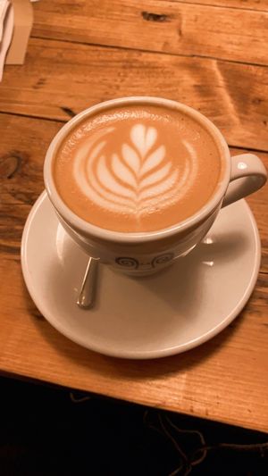 Hazelnut latte  at Jaunty Goat - Bridge St in Chester