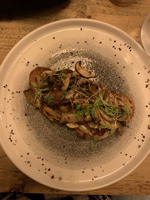 Mushroom toast  at Jaunty Goat - Bridge St in Chester