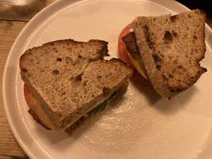 Chicken club sandwich (vegan!)  at Jaunty Goat - Bridge St in Chester