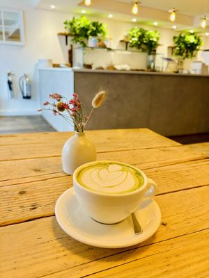 Matcha lattee  at Jaunty Goat - Bridge St in Chester