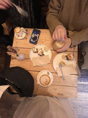 Coffees and cakes  at Jaunty Goat - Bridge St in Chester