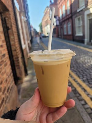Iced Latte (Soya Milk). at Jaunty Goat - Bridge St in Chester