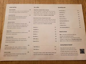 Drinks Menu (July 2025). at Jaunty Goat - Bridge St in Chester