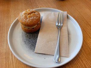 Victoria Sponge Cake. at Jaunty Goat - Bridge St in Chester