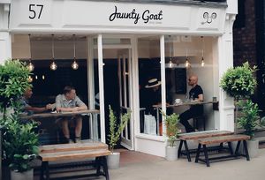Shop front at Jaunty Goat Coffee at Jaunty Goat - Bridge St in Chester