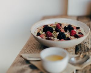 Vegan porridge offering.  at Jaunty Goat - Bridge St in Chester